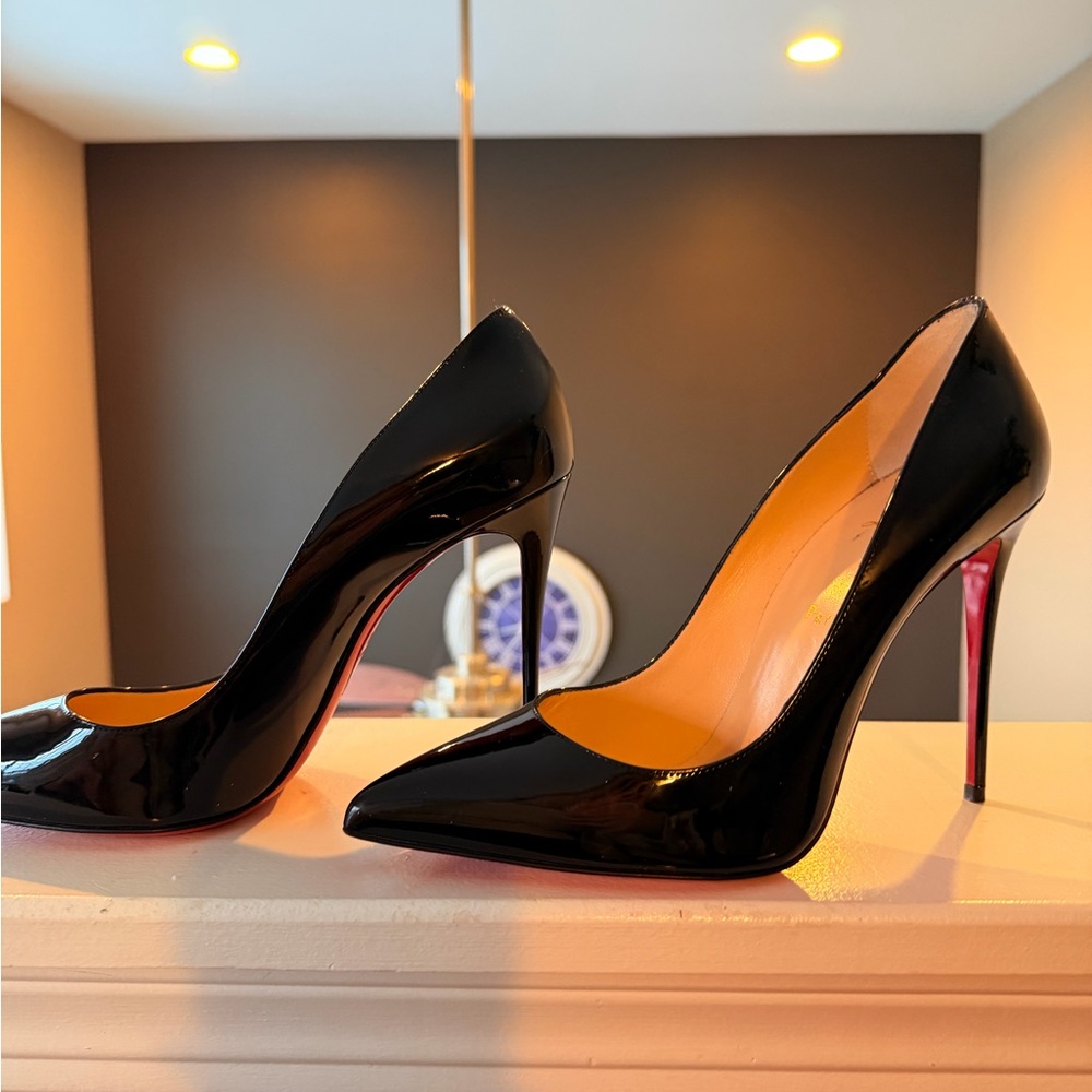 Christian Louboutin Black Patent Heels-new